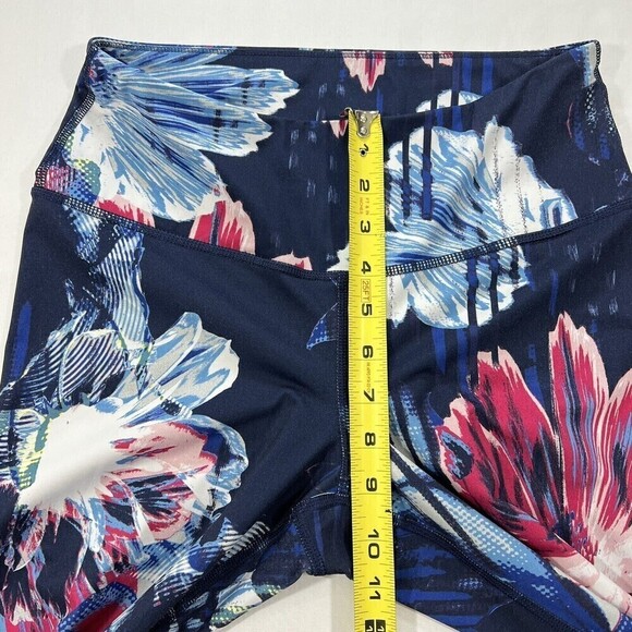 Z By Zella Floral Ankle Cropped‎ Multicolored Leggings Size M - Picture 8 of 10